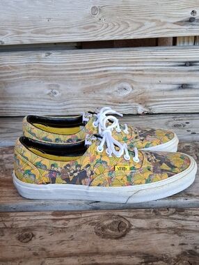Vans Beatles Limited Edition  Yellow Multi-Character Printed Low Top Sneakers